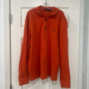 Polo Ralph Lauren Orange Zip-Neck Pullover